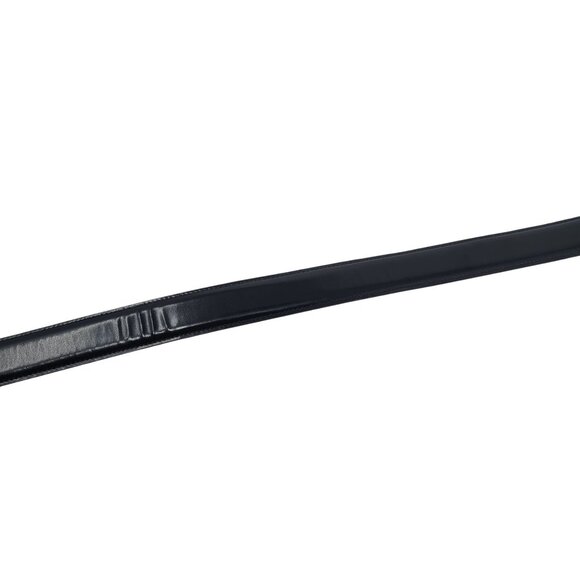 Trafalgar Black Cortina Leather Belt Mens 30 Handmade USA Brass Buckle Timeless - Picture 8 of 12